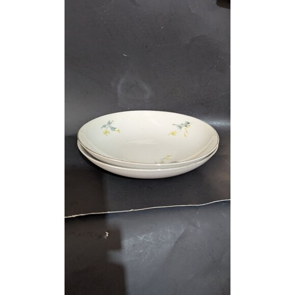vtg Royal Tettau Spring Bouquet Soup Bowls Set Of 2 Floral Porcelain Dishware - Picture 9 of 13